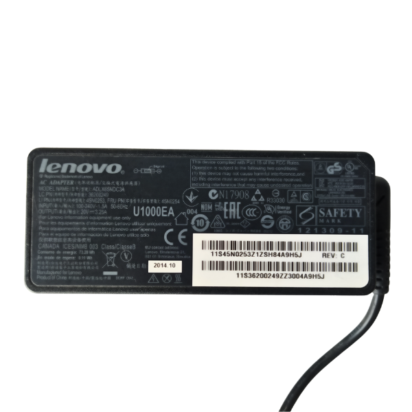 CHARGEUR ORIGINAL LENOVO ADLX65NDC3A – Image 2